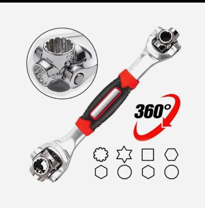 🔧LLAVE MULTIFUNCIONAL 48 EN 1 GIRATORIA 360°🔧